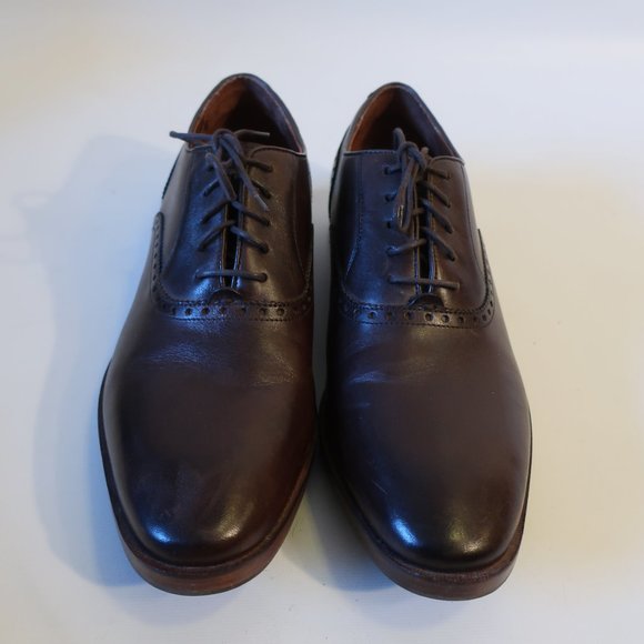 Mens Cole Haan Dark Brown Lace-Up Oxford Leather Shoes 11 * - Picture 7 of 12